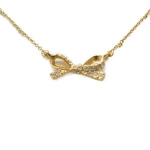 Kate Spade Gold Ribbon Necklace